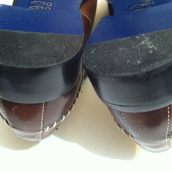 ROBERT WAYNE MENS PRE-OWNED BROWN LEATHER SLIP-ON DRESS SHOES SIZE: 8.5D main image 5
